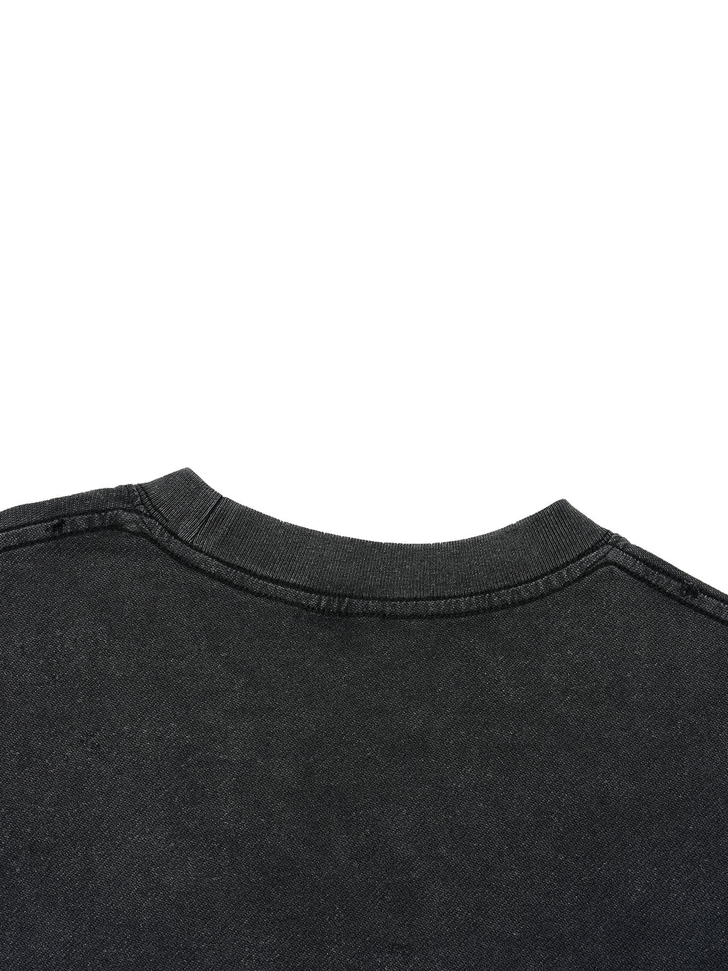 VISION BOARD Vintage Wash Boxy Distressed Hem T-Shirt
