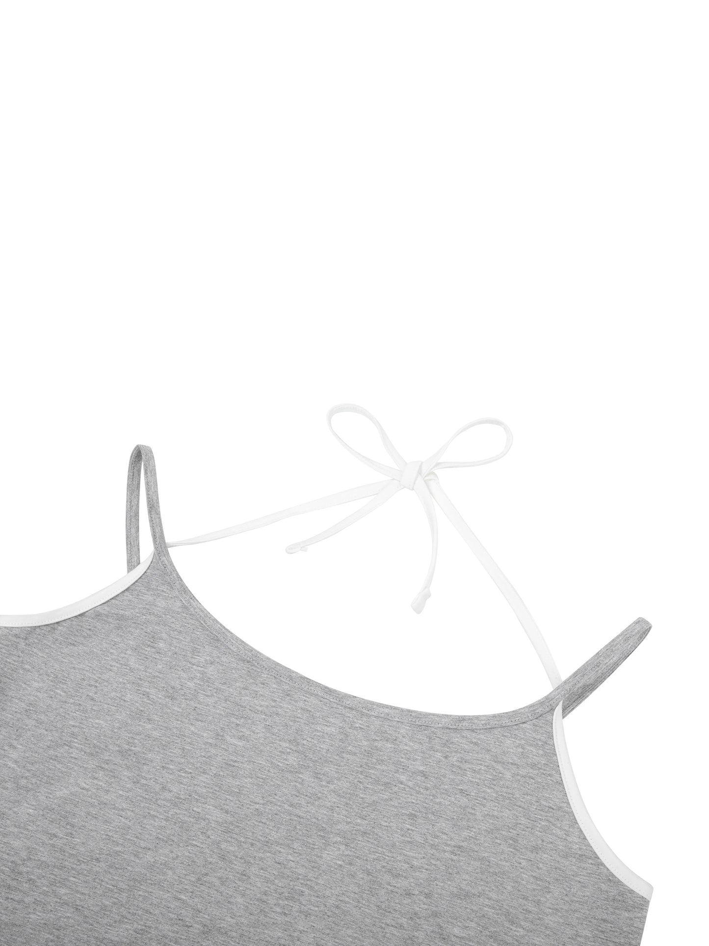CAKE MIX Contrast Binding Halter Tank Top