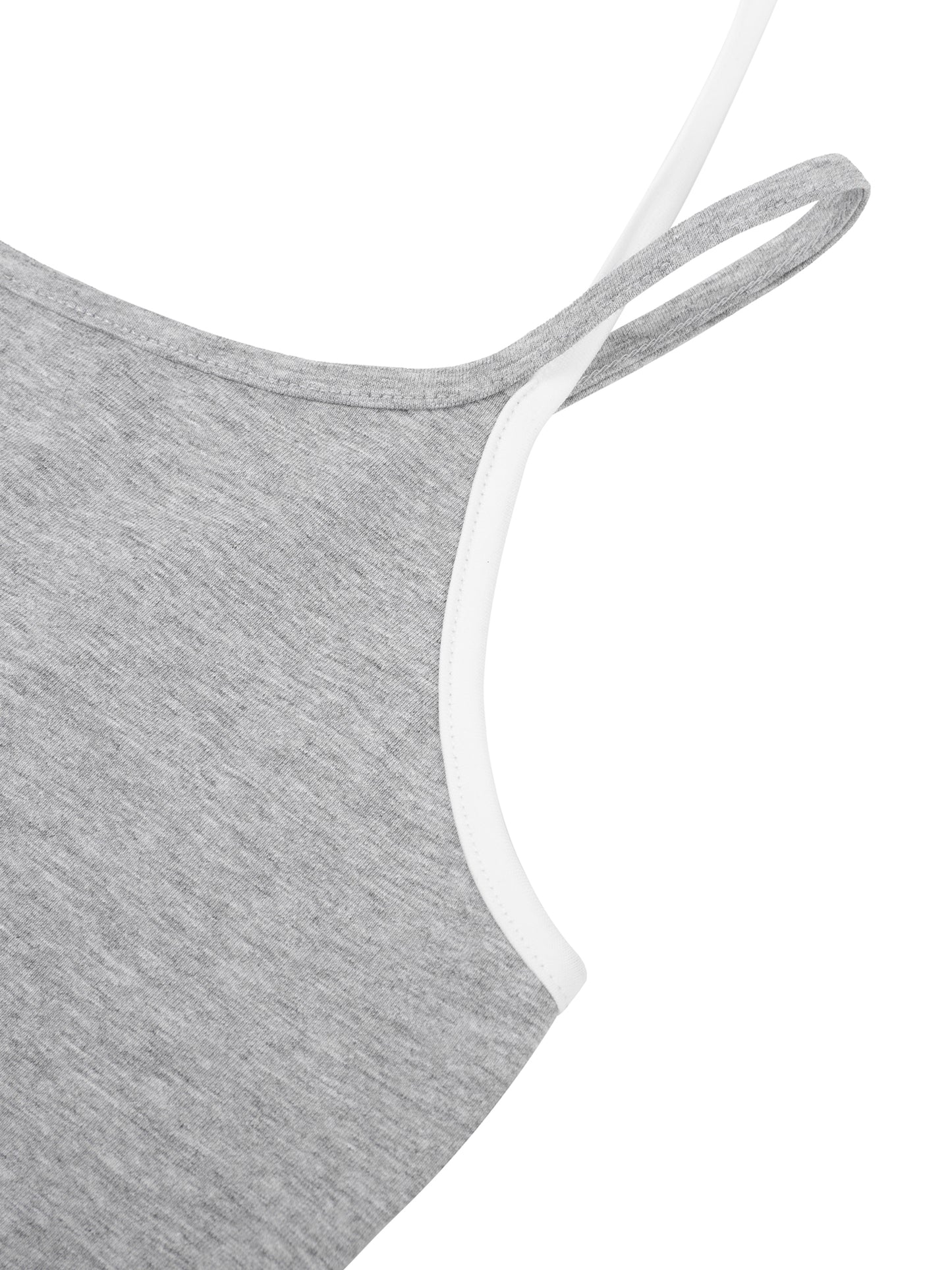 CAKE MIX Contrast Binding Halter Tank Top