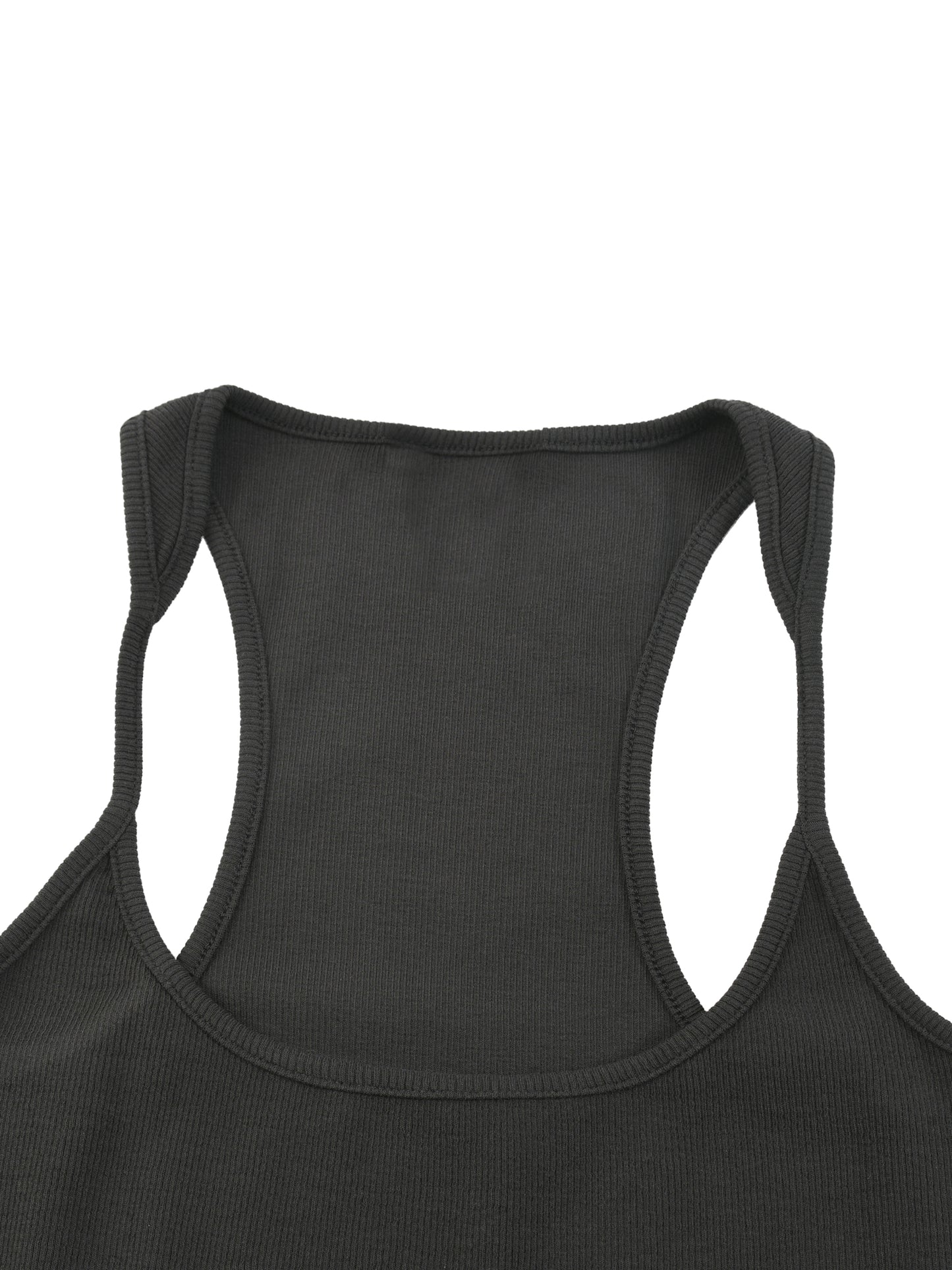 CAKE MIX Slim Fit Ribbed Racerback Tank Top