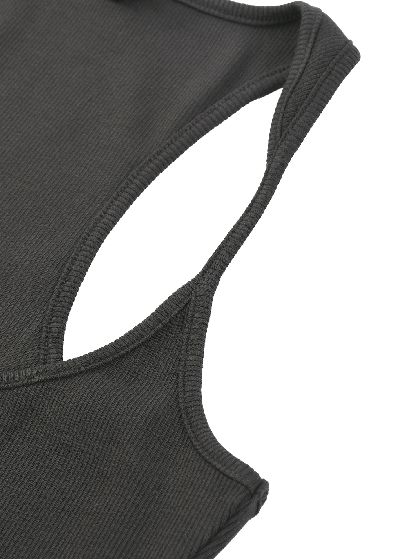 CAKE MIX Slim Fit Ribbed Racerback Tank Top
