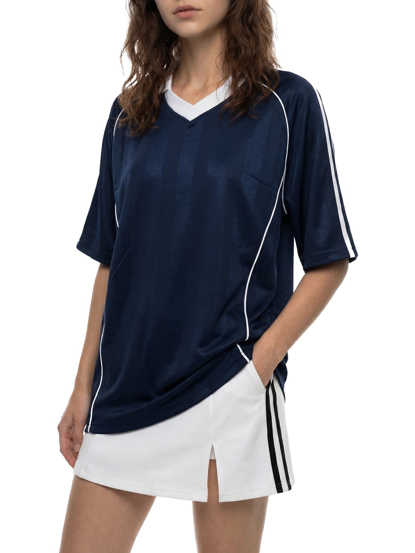 100% THAT SWITCH Stripe Collared Soccer Jersey